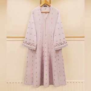 Original Agha Noor 2 PIECE - EMBROIDERED CAMBRIC FROCK